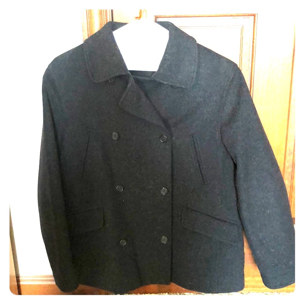 J Crew wool pea coat Med